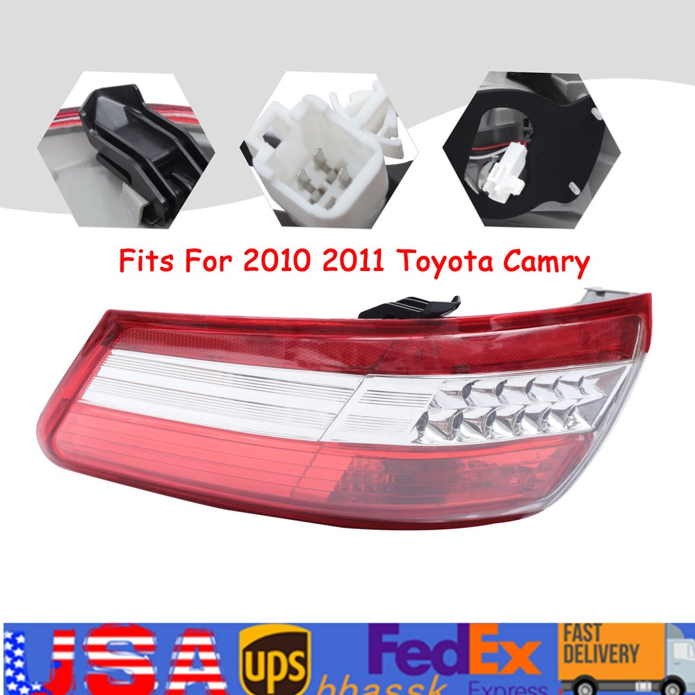 Fits For 2010 2011 Toyota Camry Right Passenger Side Outer Tail Light Rear Lamp