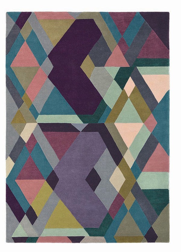 Ted Baker Mosaic Light Purple Custom Rug Hand-Tufted Area Rugs for Office Room