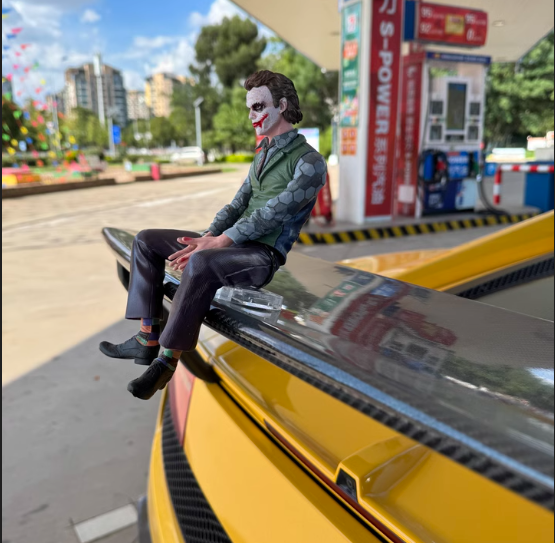 DC Comics The Joker Figure Car Accessory - Car Mounted 9in Joker The Dark Figure