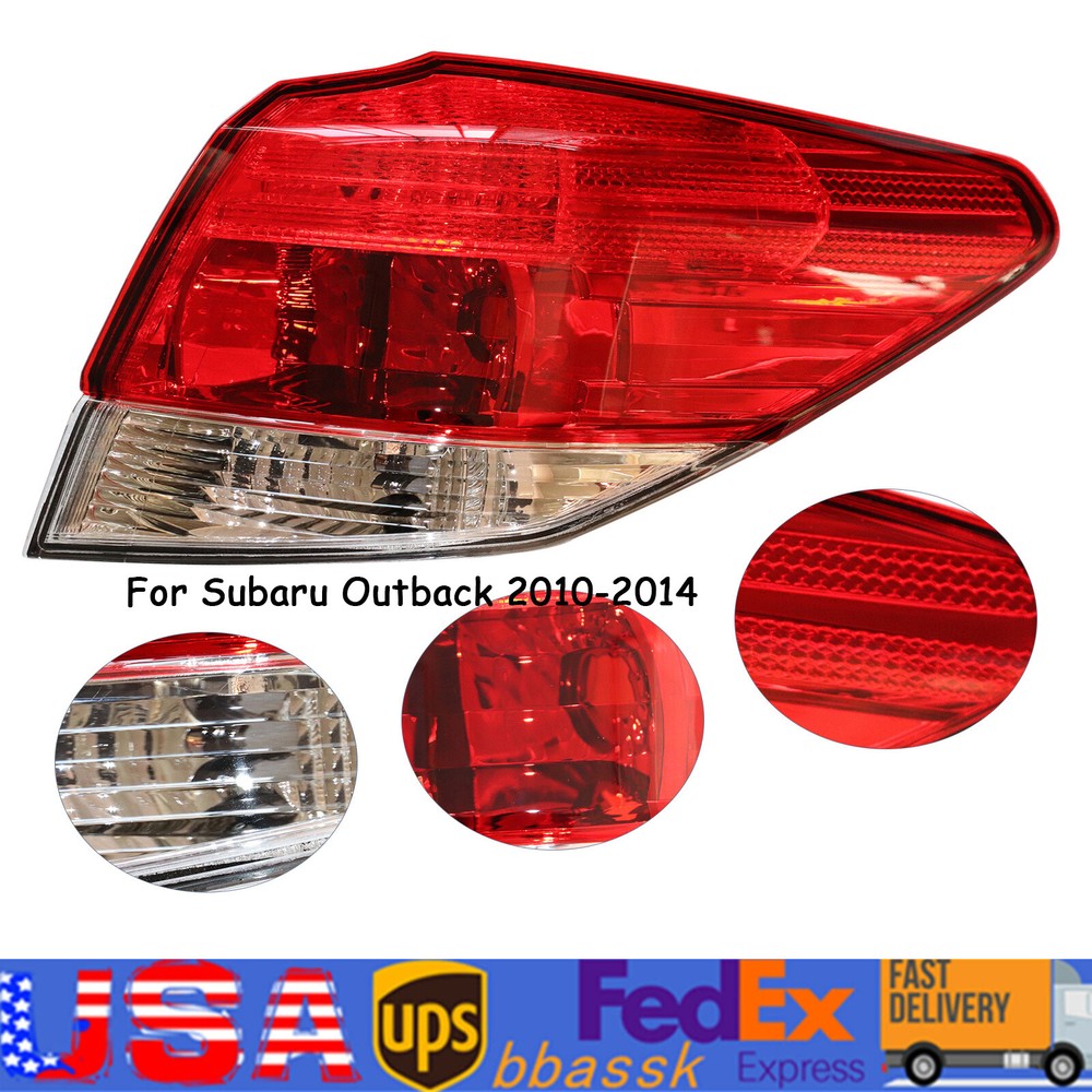 2010-2014 Subaru Outback Passenger Side Halogen Outer Tail Light Replacement