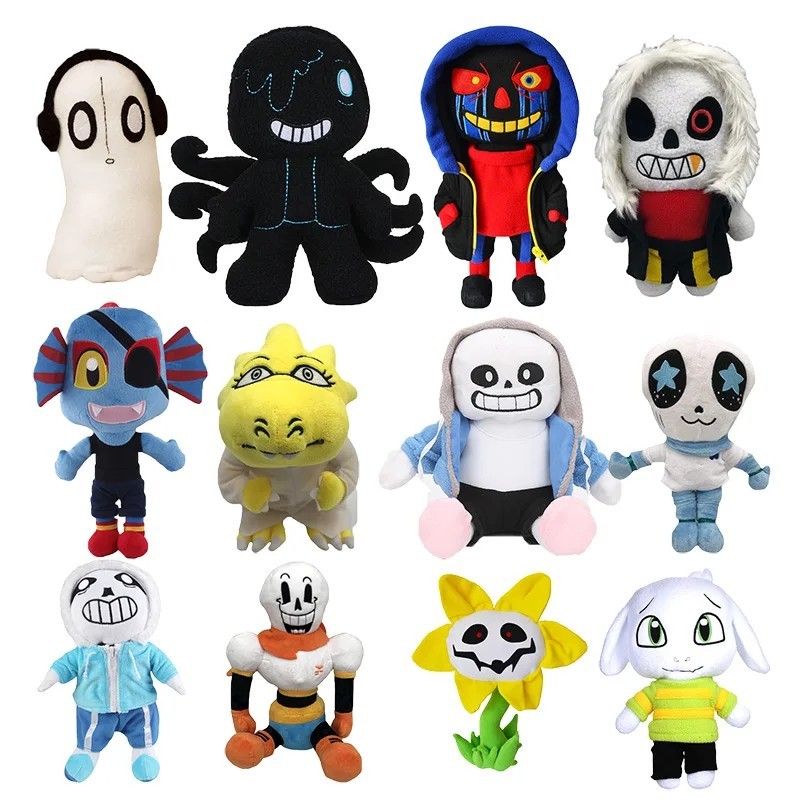 Undertale Plush Chara Frisk Sans Papyrus Temmie Asriel Toriel Xmas Toy Kids Gift