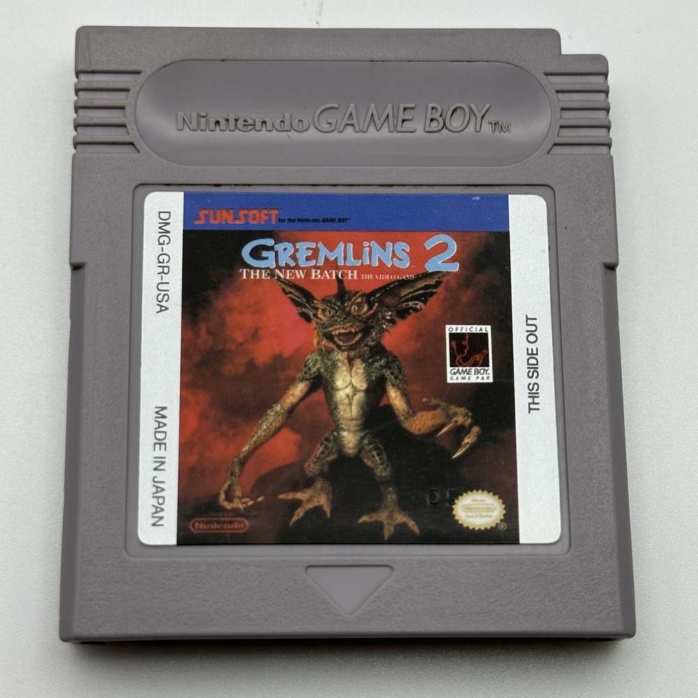 Gremlins 2: The New Batch (Nintendo Game Boy, 1991) Authentic, Cart Only, Tested