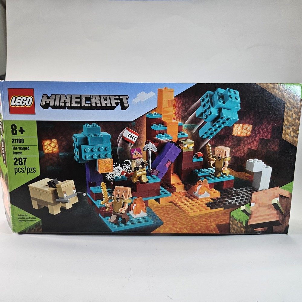 LEGO Minecraft: The Warped Forest (21168) - 100% Complete, + Box & Instructions