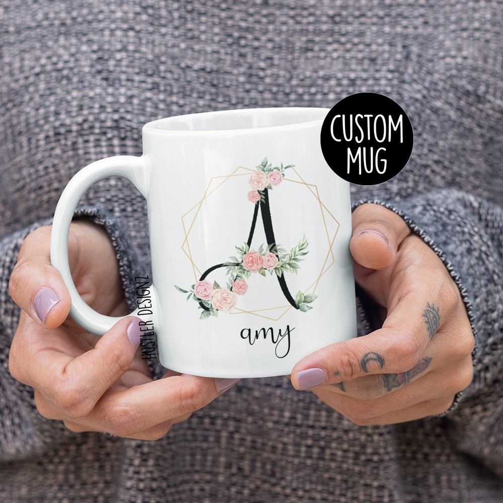 Monogram Initial Name Coffee Mug Personalized Mug Mothers Day Gift Gift For Her