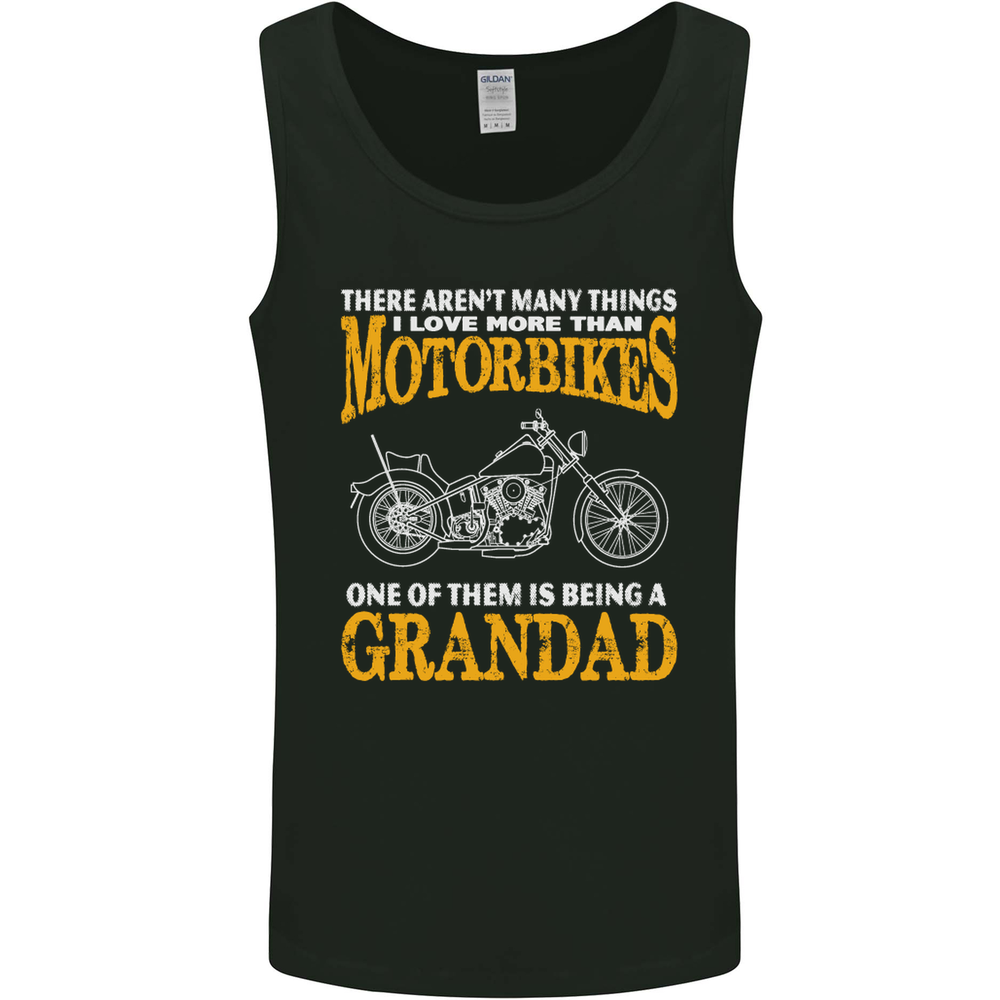 Being a Grandad Biker Motorcycle Motorbike Mens Vest Tank Top
