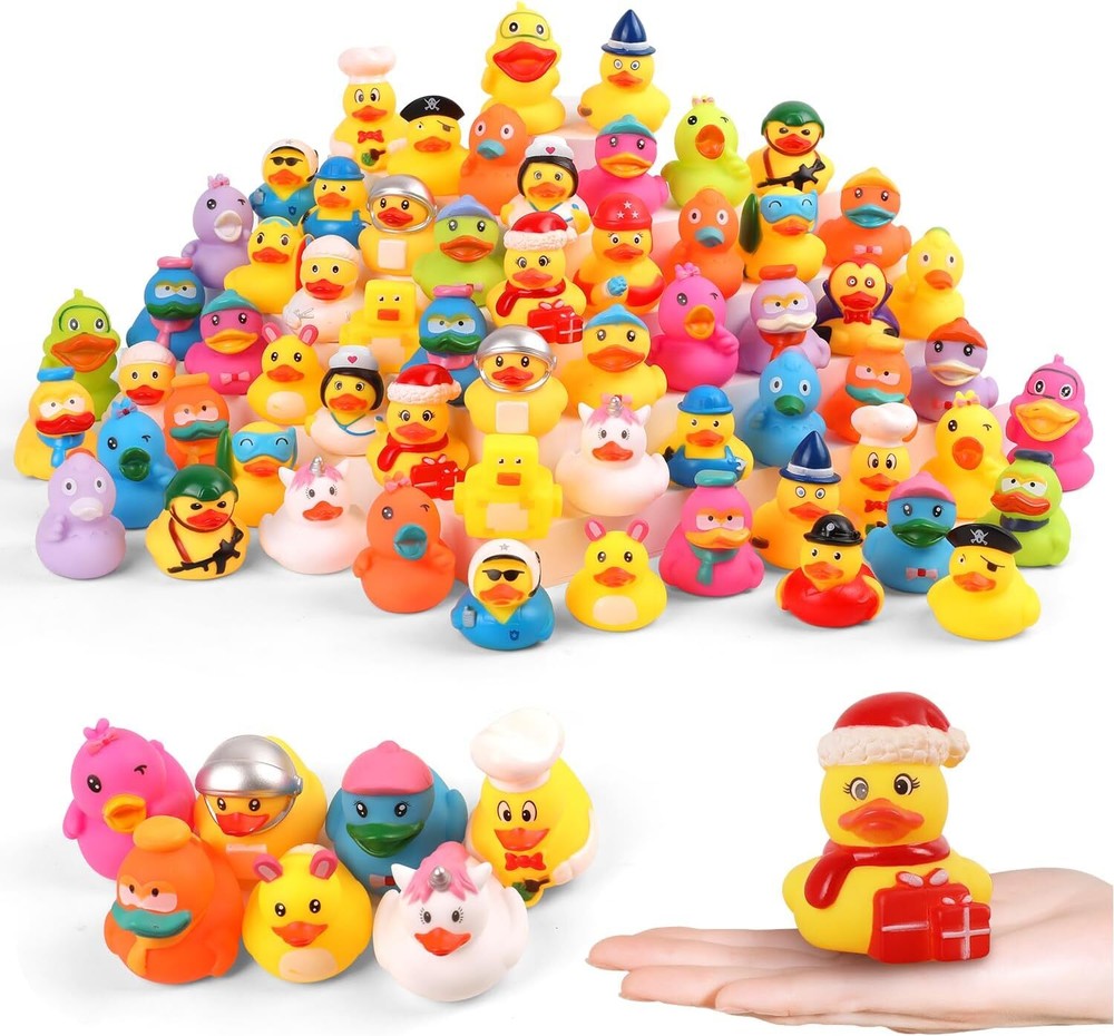 Rubber Ducks in Bulk,Assortment Duckies for Jeep Ducking Floater Duck Bath Toys
