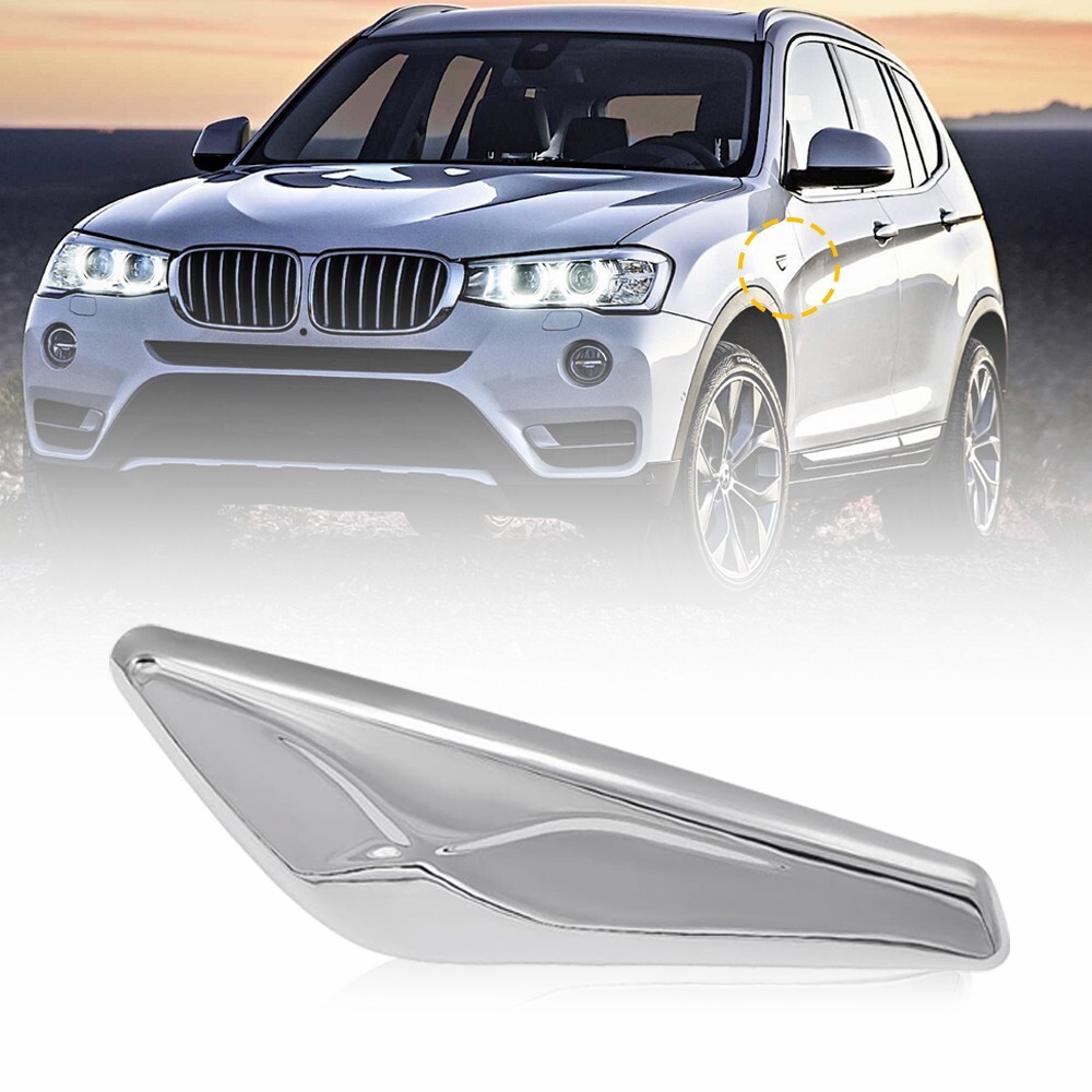 Left Side Fender Trim Finisher Chrome OE#51117338569 For 2015-2017 BMW X3 F25