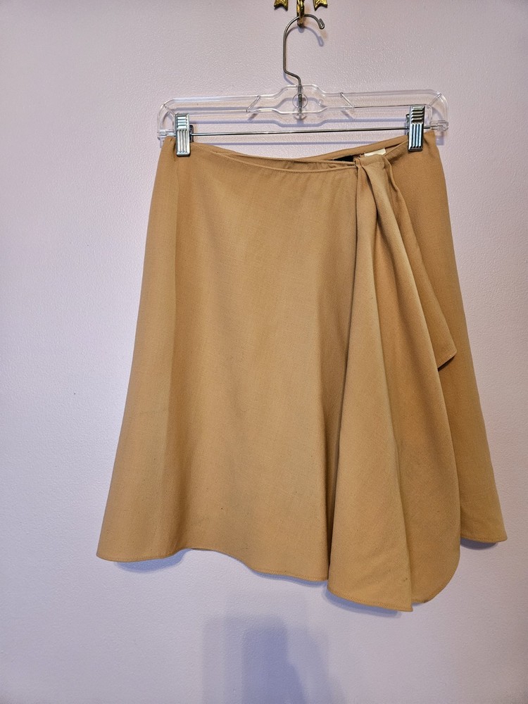 Vintage DKNY Wrap Around Wool Skirt Nude/ Pink