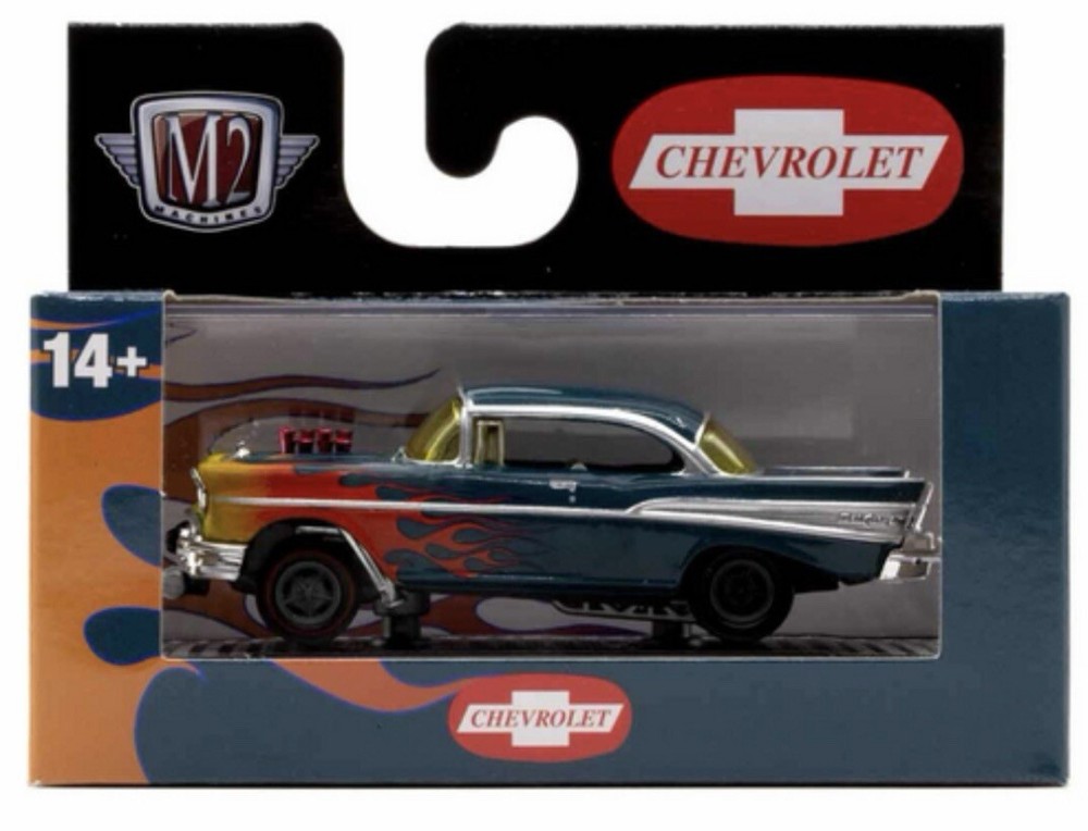 M2 MACHINES 1957 CHEVROLET BEL AIR GASSER DETROIT MUSCLE 2025 R84