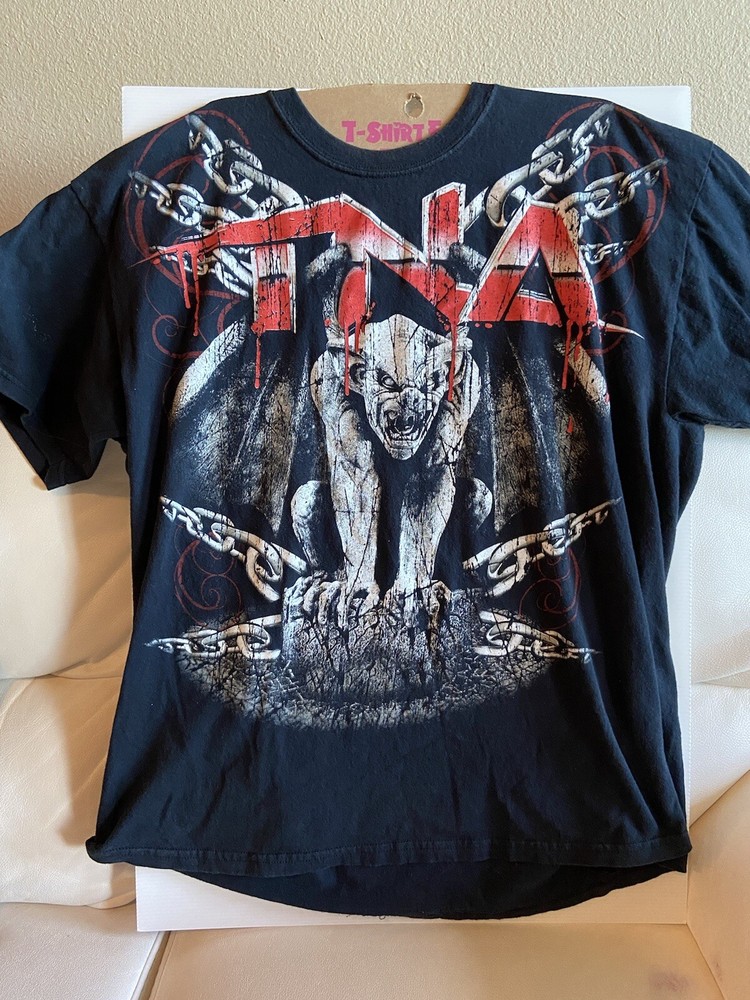 Vintage TNA Wrestling Mens Adult XL Impact Wrestling Sports 2000s AJ Styles