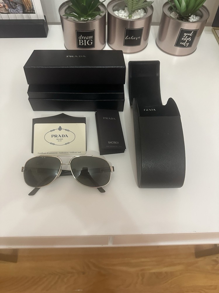 Prada Black Glasses with Case Box and Authenticity Papers