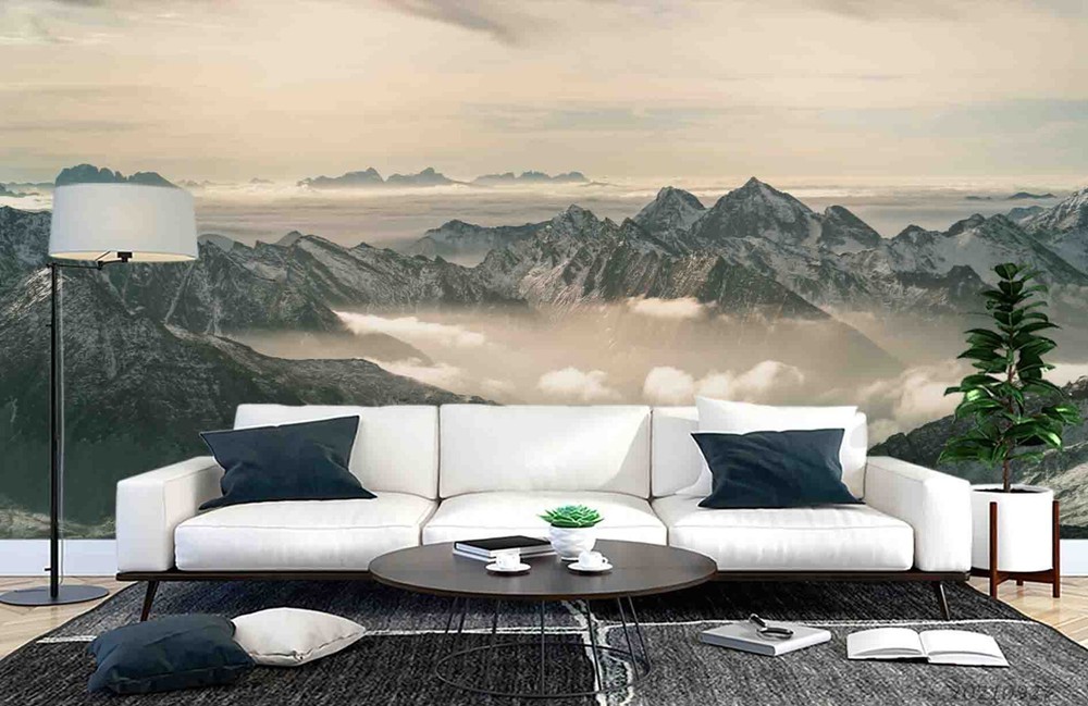 3D Sky Mountains Nature Landscape Wall Murals Wallpaper Murals Wall Sticker 32