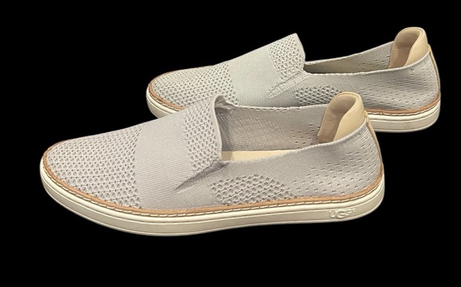 UGG Sammy Slip On Hyper Weave Sneaker Grey Silver Womens Size 7 Sold Out