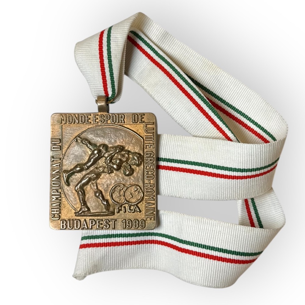 1989 FILA Budapest Medal. World Junior Greco-Roman Wrestling Championship.