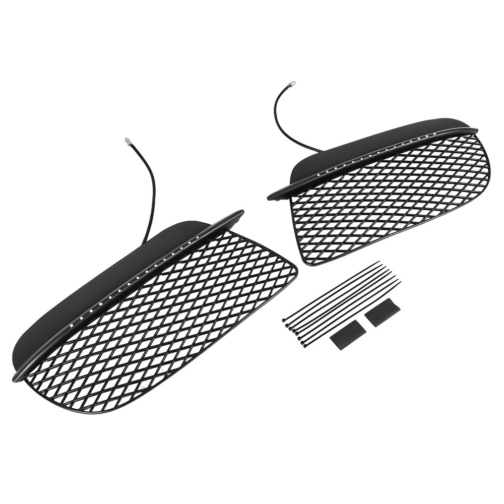 For Porsche Cayman 2006 2007 2008 Spars Front LED Fog Lights with Radiator Guard