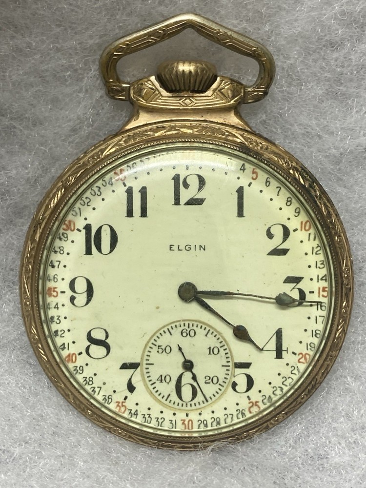 1933 Elgin Model 7 Grade 291 Pocket Watch 16S 7J Scepter Case