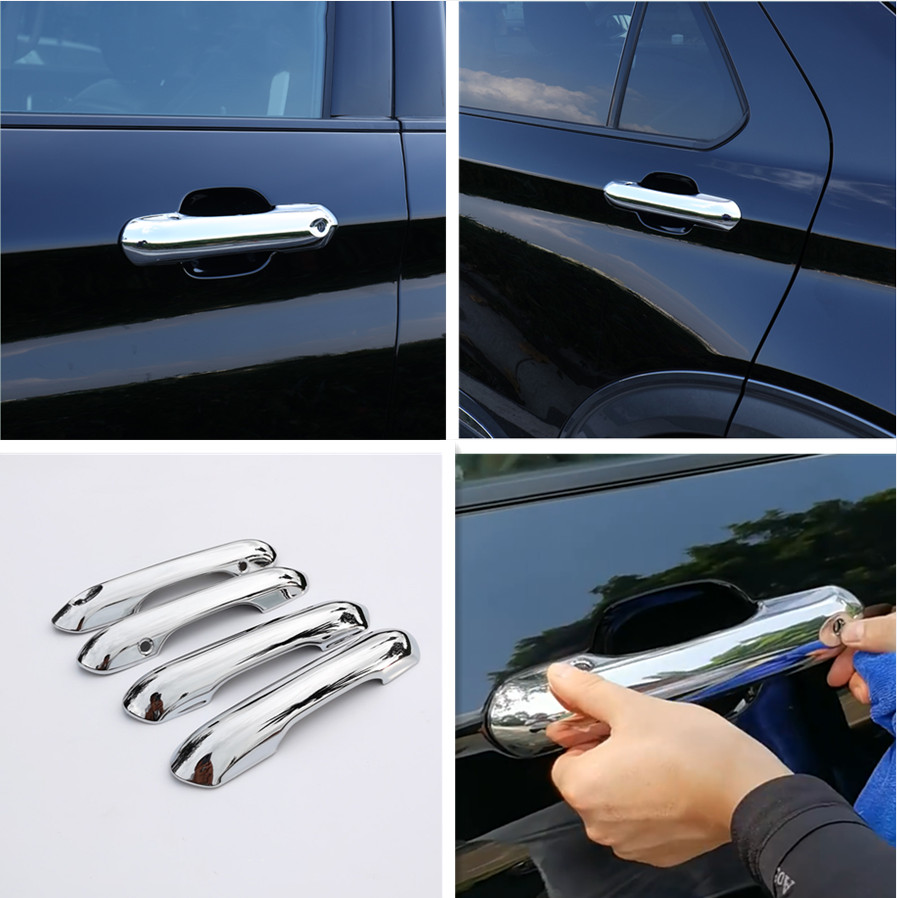 ABS Chrome Door Handle Cover Trim for Ford Explorer 2020-2024 Models