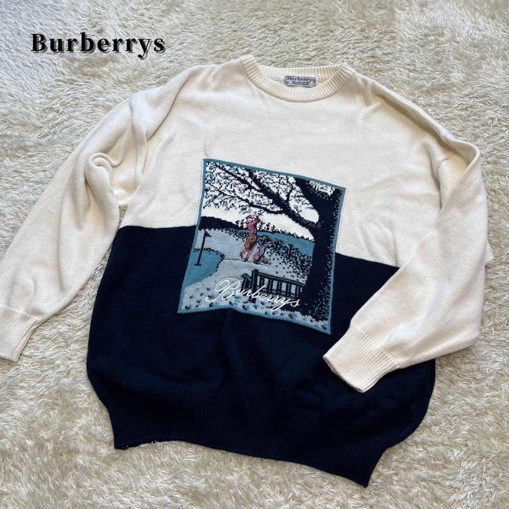 Burberry knit sweater Men's Fashion from Japan