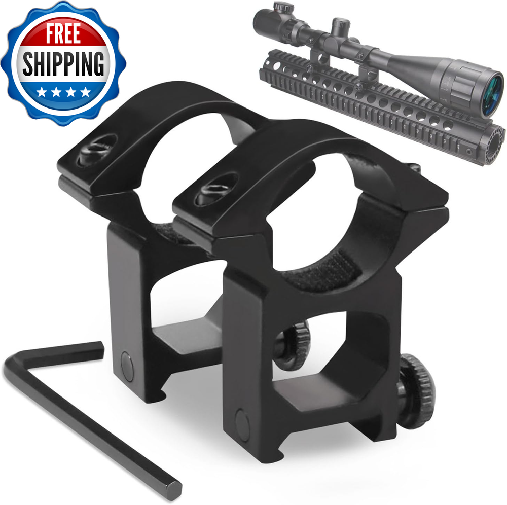 1'' Weaver Scope Rings - High Profile Rifle Scope Mounts for Picatinny Rails