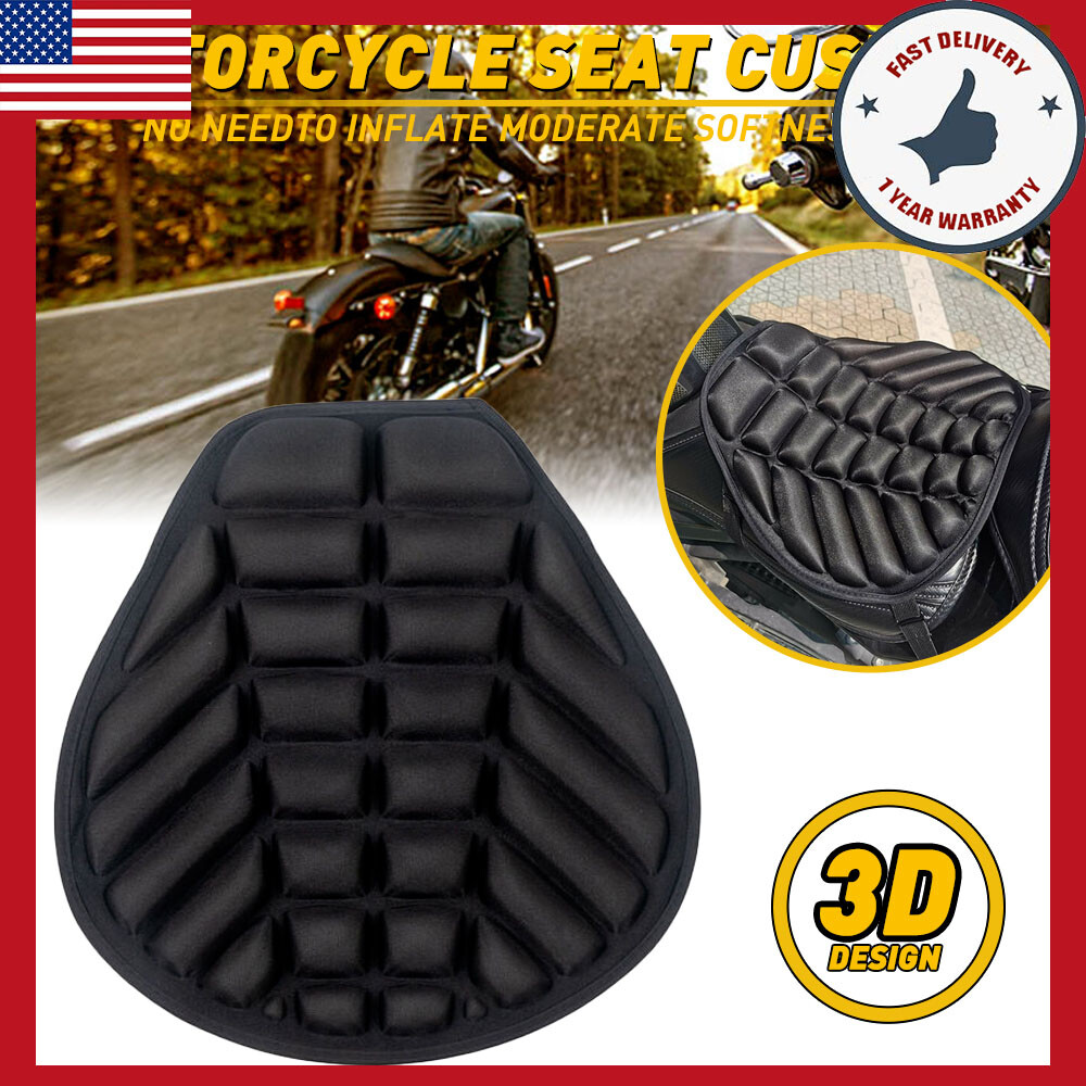 Motorcycle Seat Cover Pressure Gel Cushion Relief AirPad Shock-Absorbing Comfort