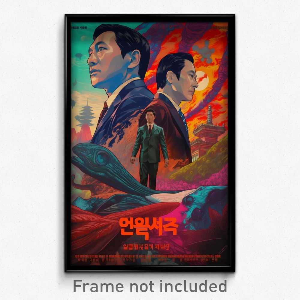 Korean Movie Poster - Brisk Dell (Korea Psychedelic Trippy Art Retro Film Print)