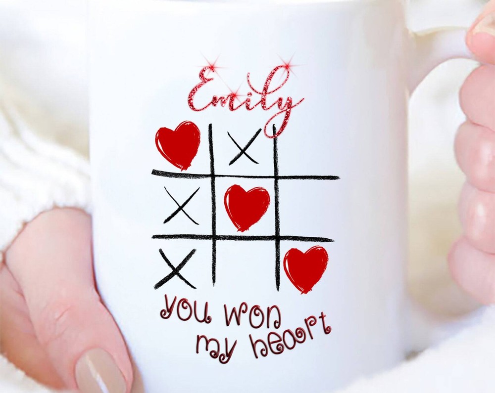 Custom Personalized Valentine's Day Coffee Mug with Name  
