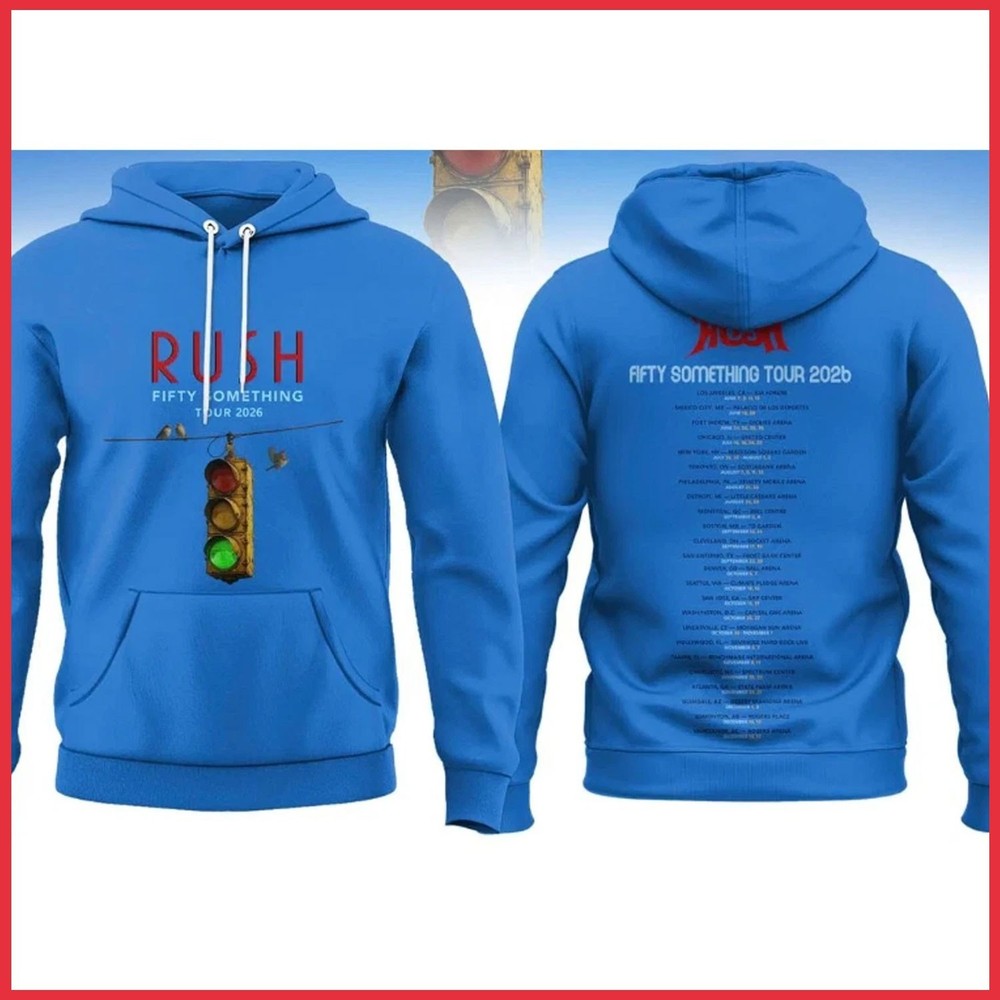 SALE 30% - Rush Fifty Something Tour 2026 Celebration Hoodie for fans