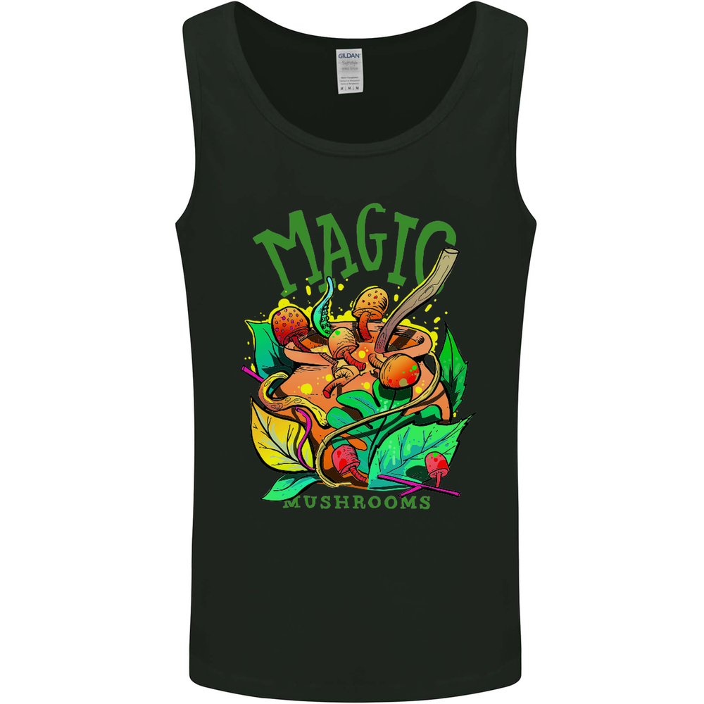 Magic Mushrooms LSD Acid Trip Mens Vest Tank Top