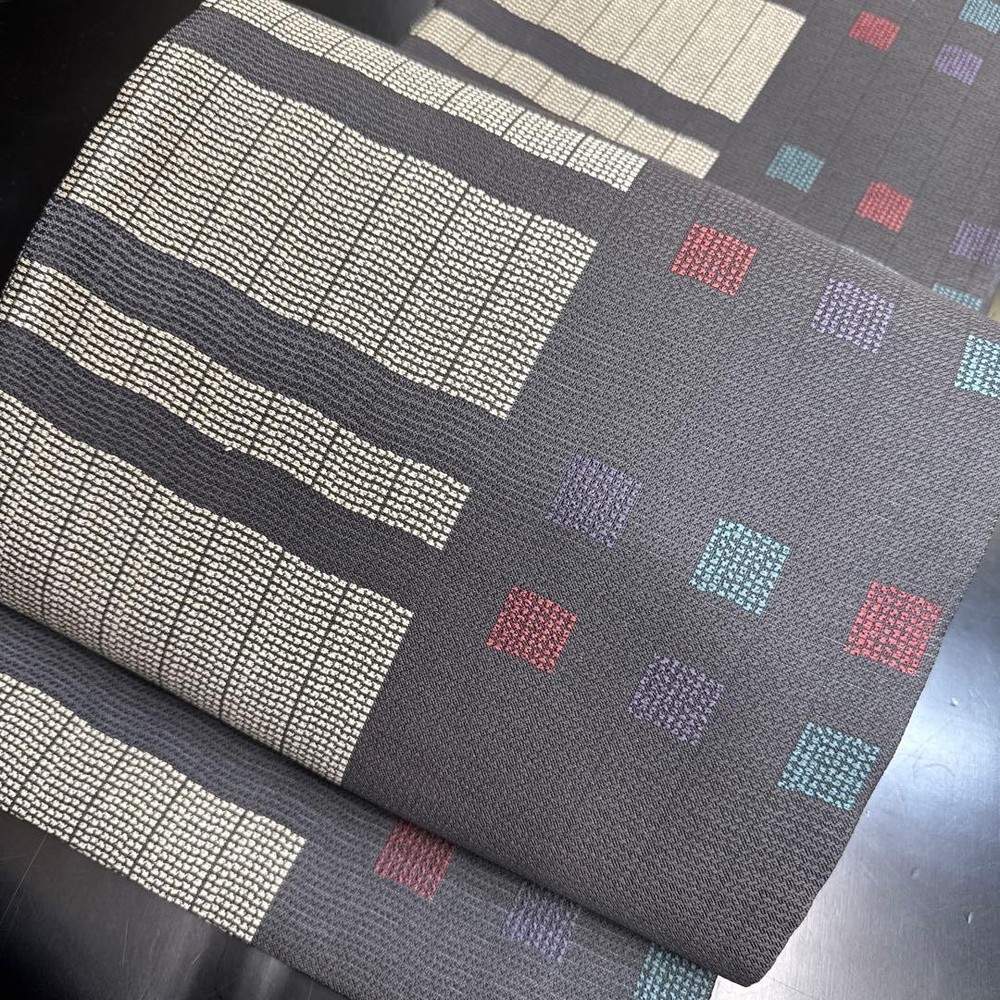 Fukuro Obi 11-84 Pure Silk Kimono Belt, Good Condition, Japan 120cm/47in