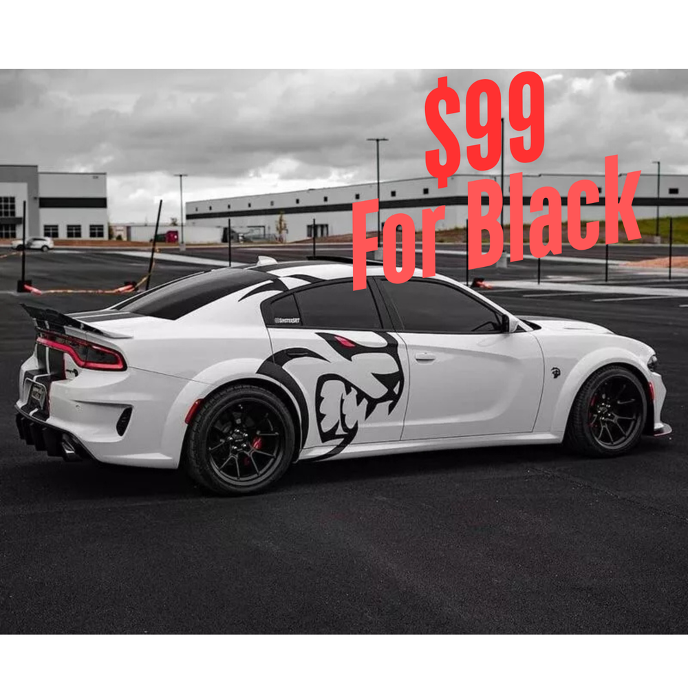 Charger/Challenger XL Rear Side Hellcat Decal Both Sides