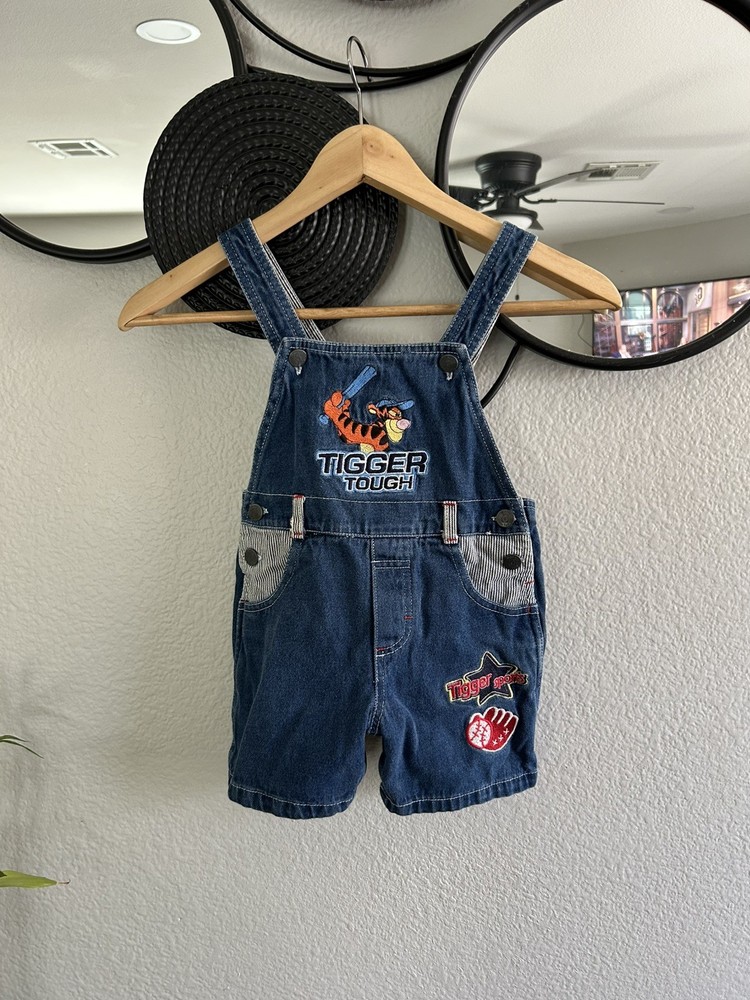 Vintage Winnie the Pooh Tigger Baby Overalls Boys 3T