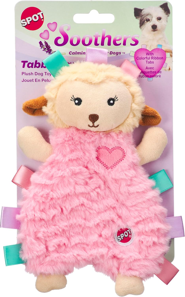 Soothers- Tabbie Lambie Dog Toy-Separation Anxiety Toys for Dogs, Stuffing Free,