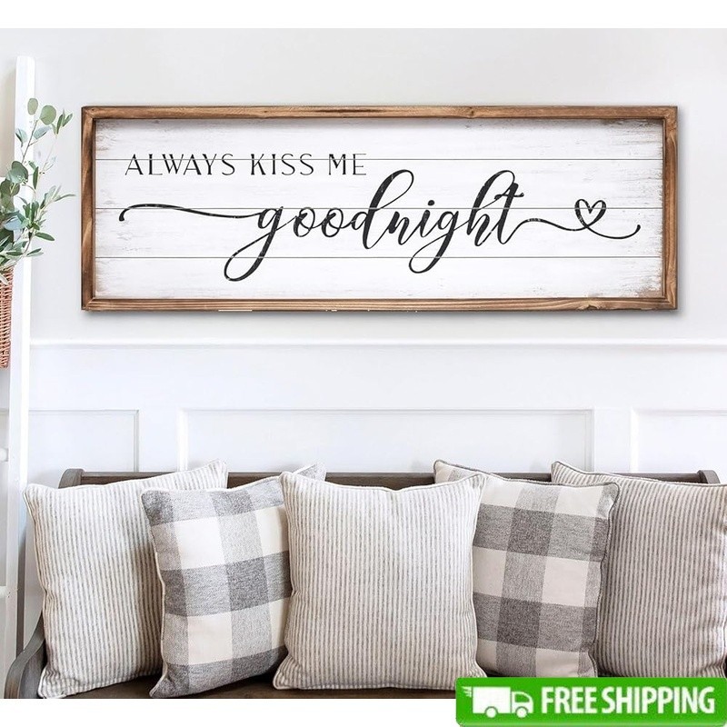 Rustic Farmhouse Wall Decor Wooden Sign Bedroom Art Love Quote Gift Idea New