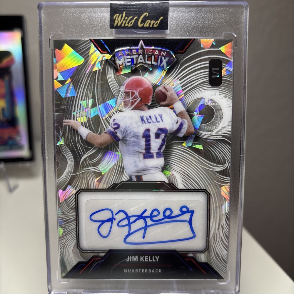 2023 Wild Card American Metallix Jim Kelley 1/1 Autographed 🔥