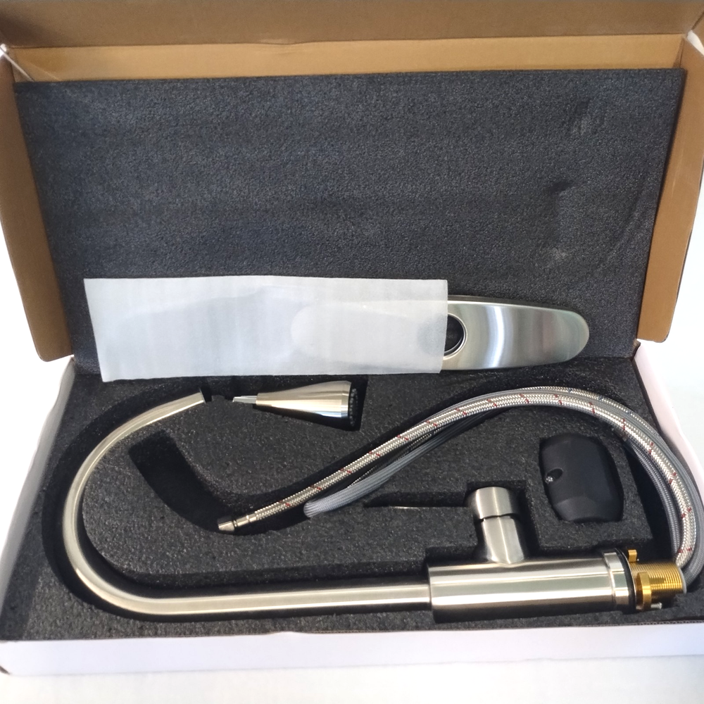 Stainless Steel Pull Down Sprayer Kitchen Faucet with Single Handle Mixer