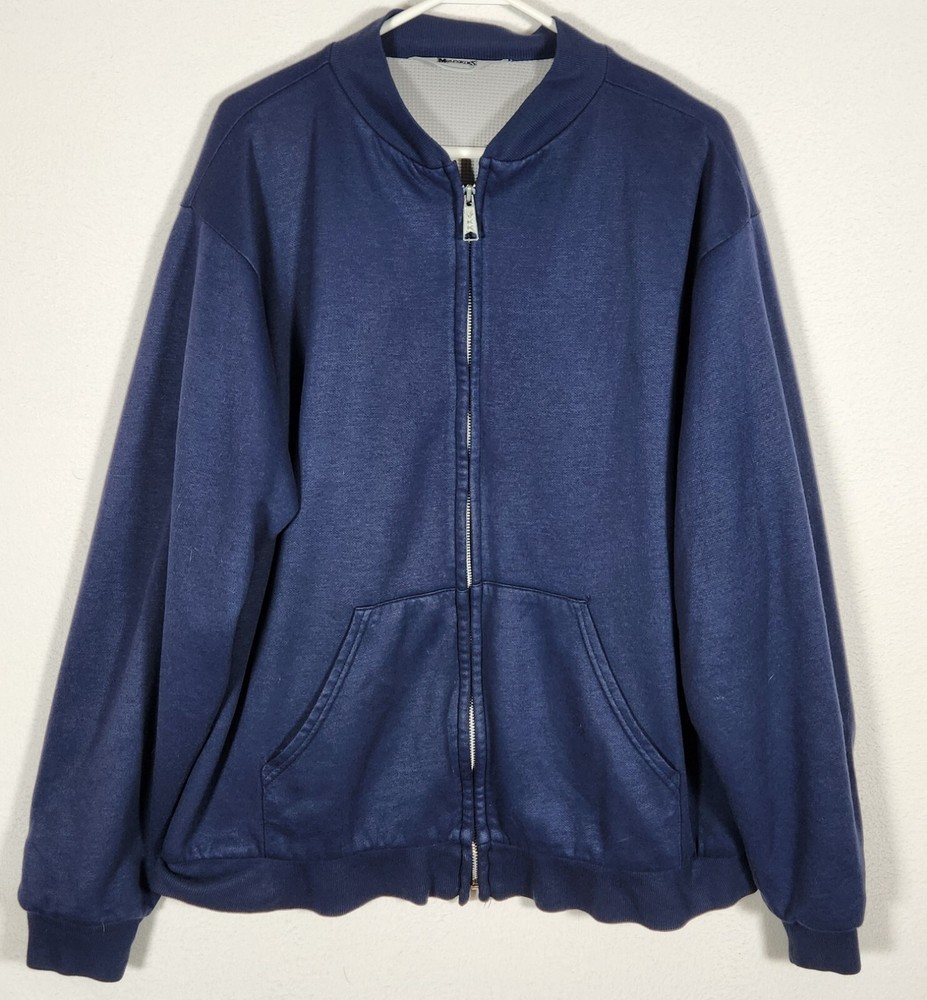 Muleskins Men's XL Extra Large Blue Sweatshirt Sweater Jacket Thermal Adult XL