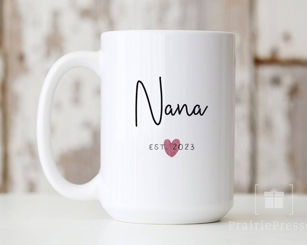 New Grandma Mug New Grandmother Gift Grandma Est 2023 Mug Gift Grandmother Pregn