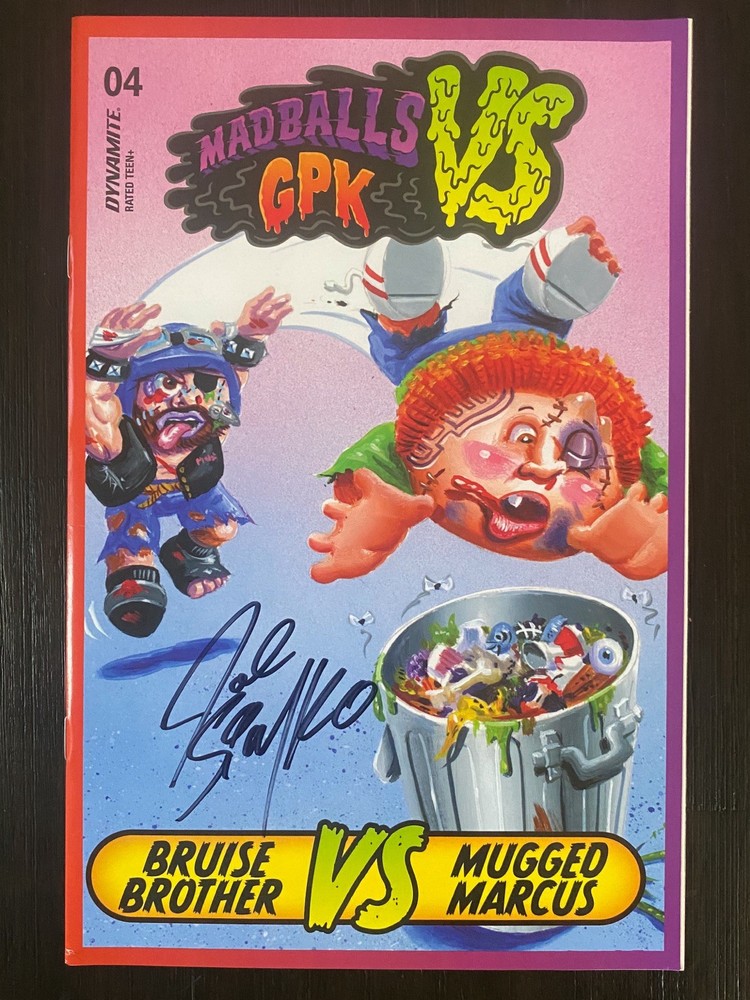 Madballs vs Garbage Pail Kids #4 C Variant Dynamite Signed by Joe Simko Auto