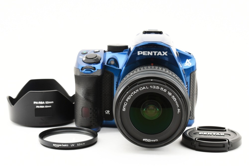 Pentax K-30 16.3MP Digital SLR Camera Blue w/18-55mm Lens [Exc+++] Japan #C512