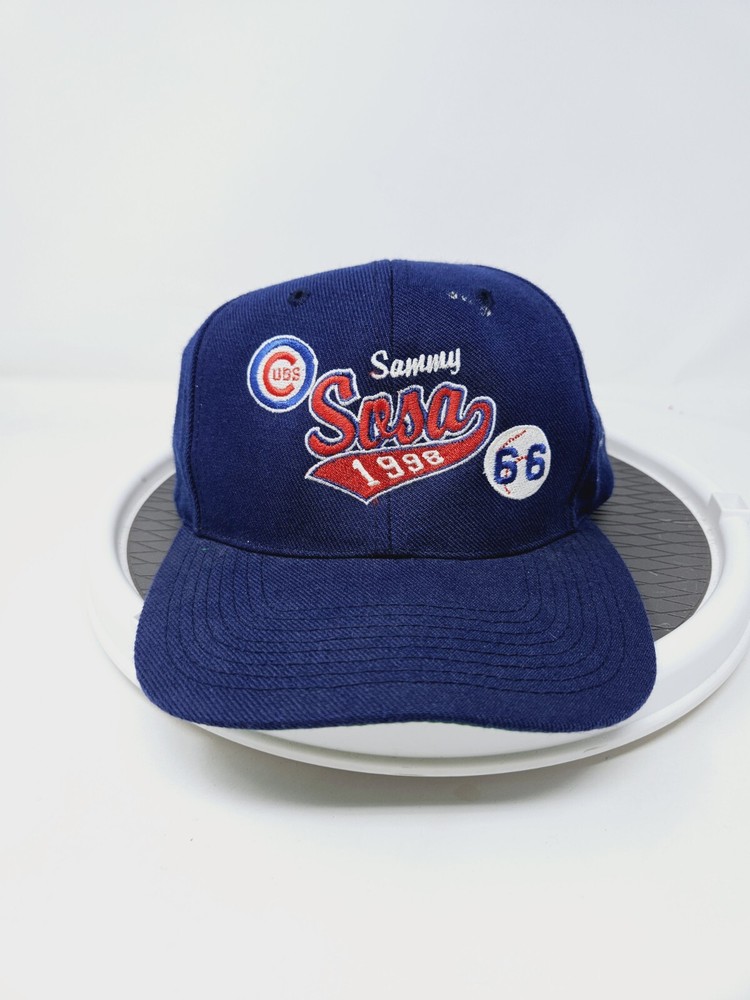 Vintage Chicago Cubs Hat Cap Snapback 1998 Sammy Sosa MLB Sport Specialties Blue