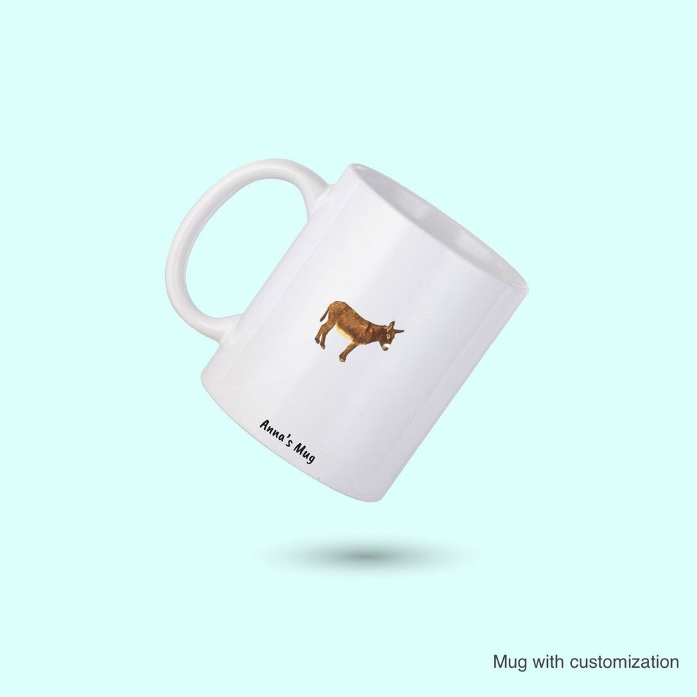Donkey Coffee Mug Donkey Mug Custom Coffee Cup Donkey Lover Mug Cute Donkey