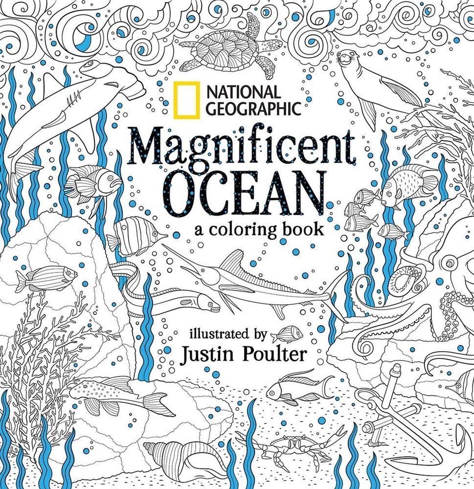 National Geographic Ocean Coloring Book by Poulter - Paperback Adventure  