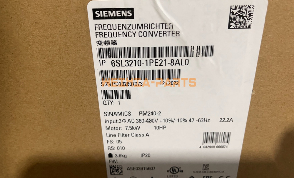 1PC SIEMENS INVERTER 6SL3210-1PE21-8AL0 6SL3 210-1PE21-8AL0 NEW