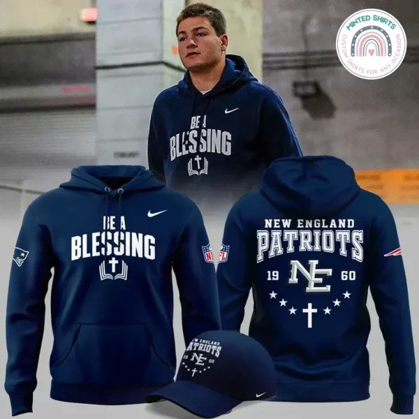 New England Patriot x Drake 1Maye BE A BLESSING Hoodie