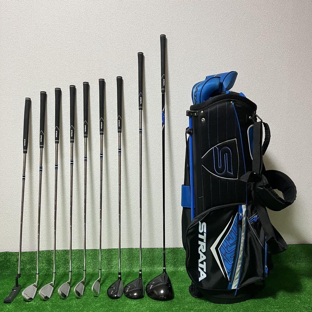 Callaway Strata 9-Piece Men's Right-Hand Golf Club Set for Beginners