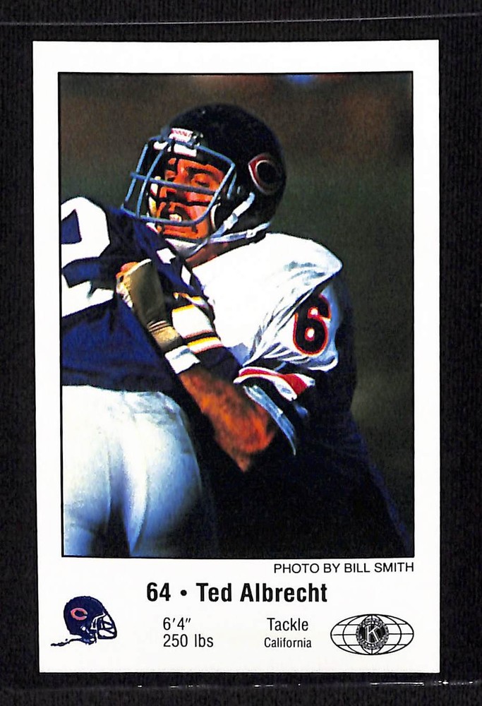 1981 Chicago Bears Police #NNO Ted Albrecht - NM/MT+ Set Break!