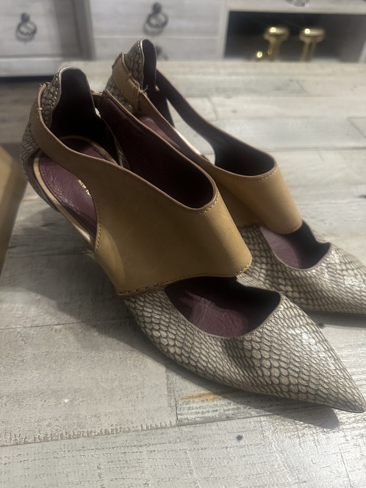 Coach Vanda Snake Print Calf Leather Bag in Brown Size 10B