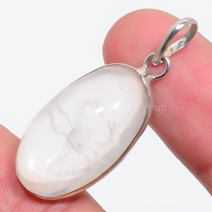 Christmas Sale Sterling Silver Crystal Gemstone Anniversary Boho Pendant Jewelry-image