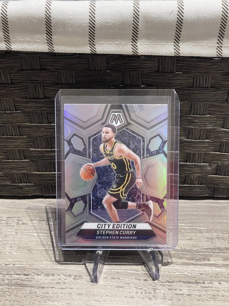 2023 Panini Mosaic #276 Stephen Curry City Edition Golden State Warriors Silver