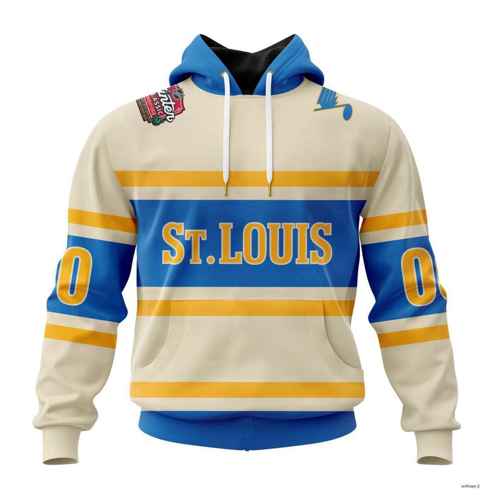 St. Louis Blues Personalized 2025 Winter Classic Hoodie S5XL